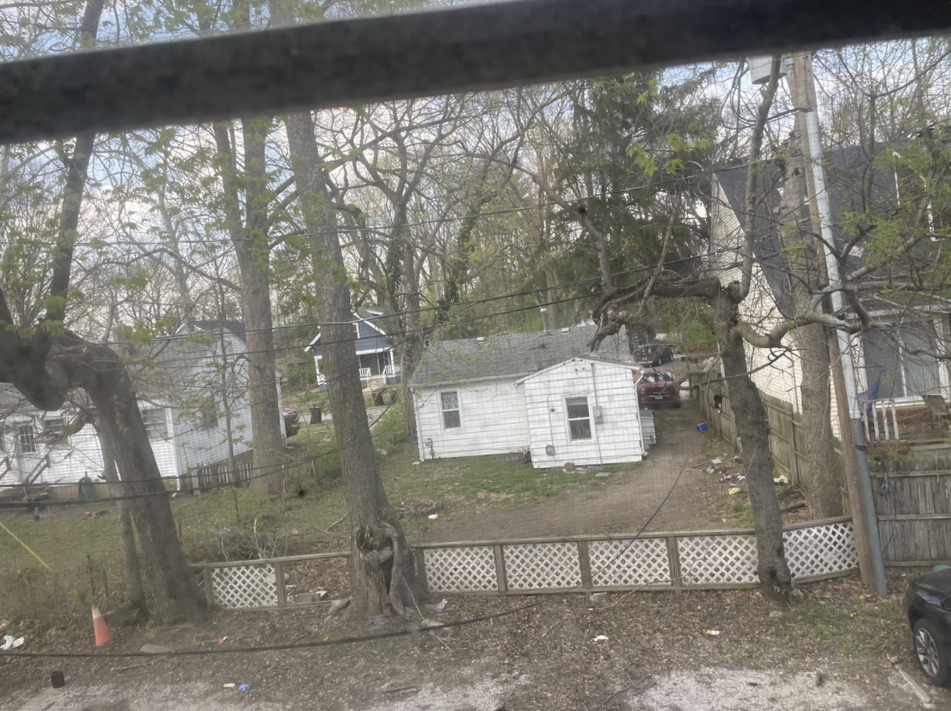 The view of my neighbor's house from my back window